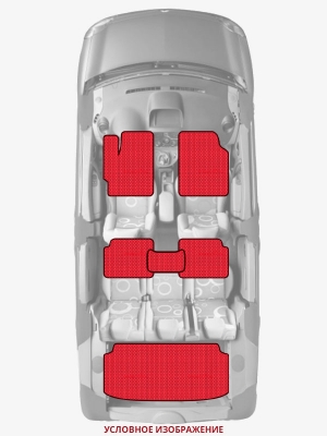 ЭВА коврики «Queen Lux» комплект для Jeep Commander
